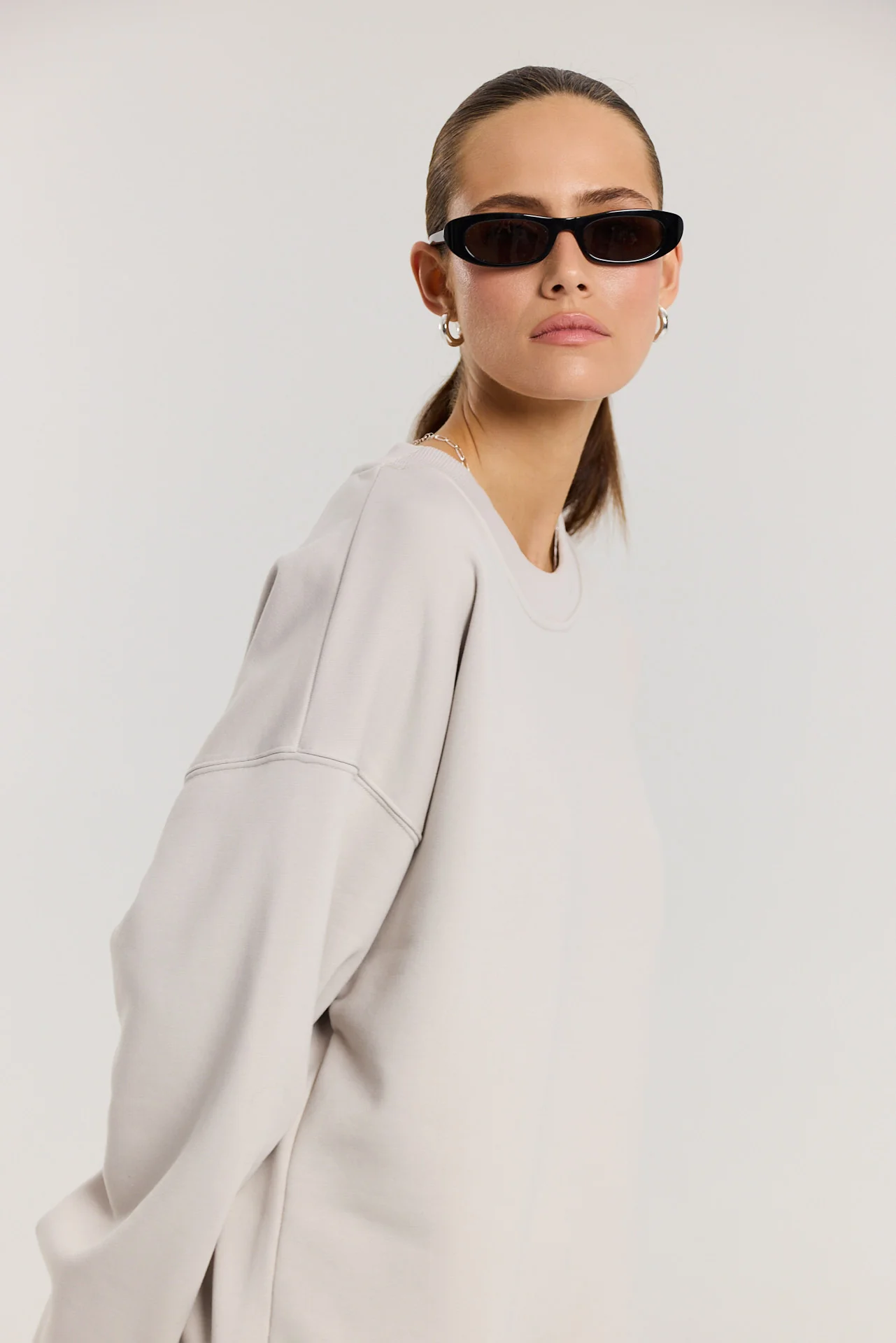 Bluza Boyfriend almond milk