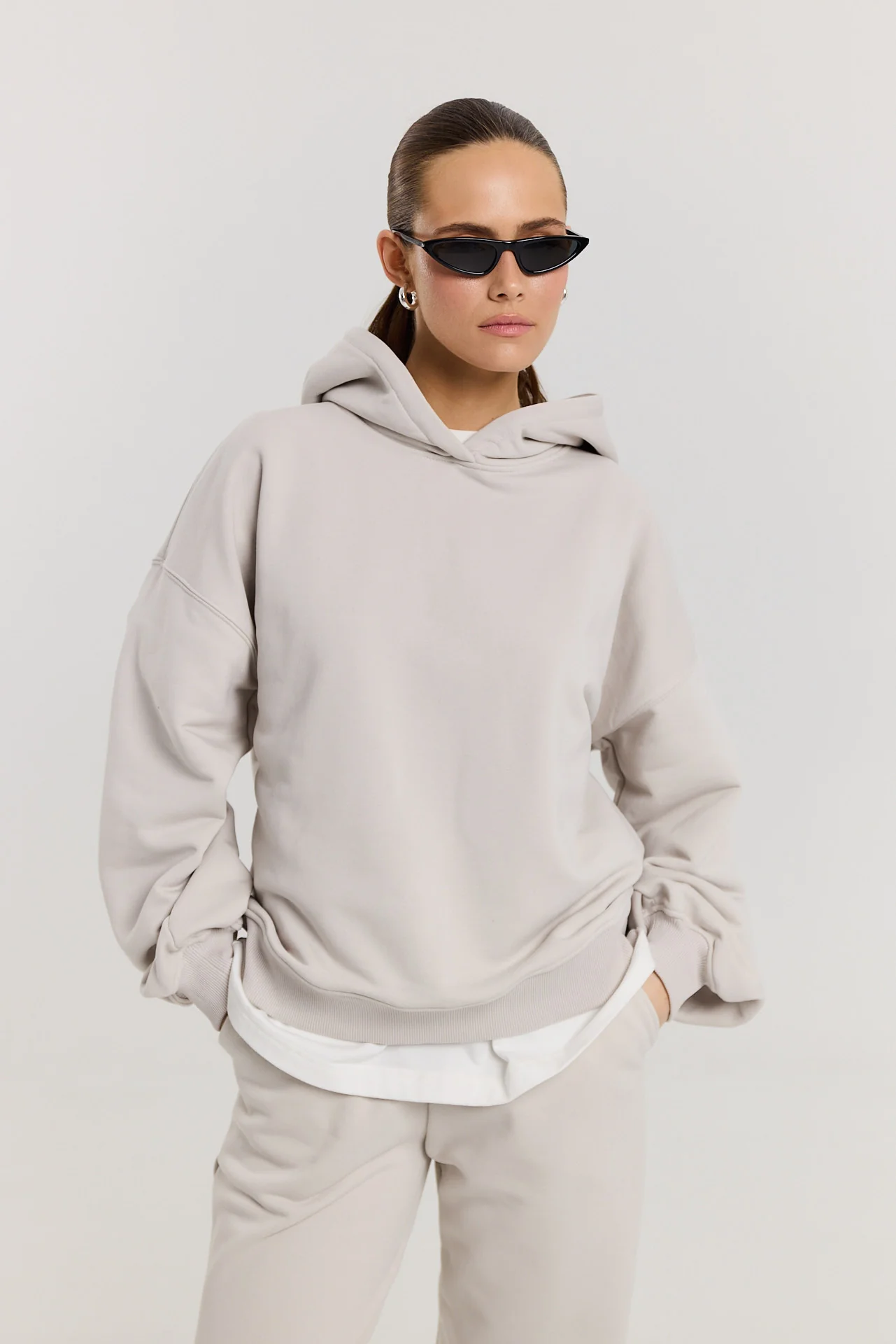 Bluza Boyfriend Hoodie almond milk - Image 14