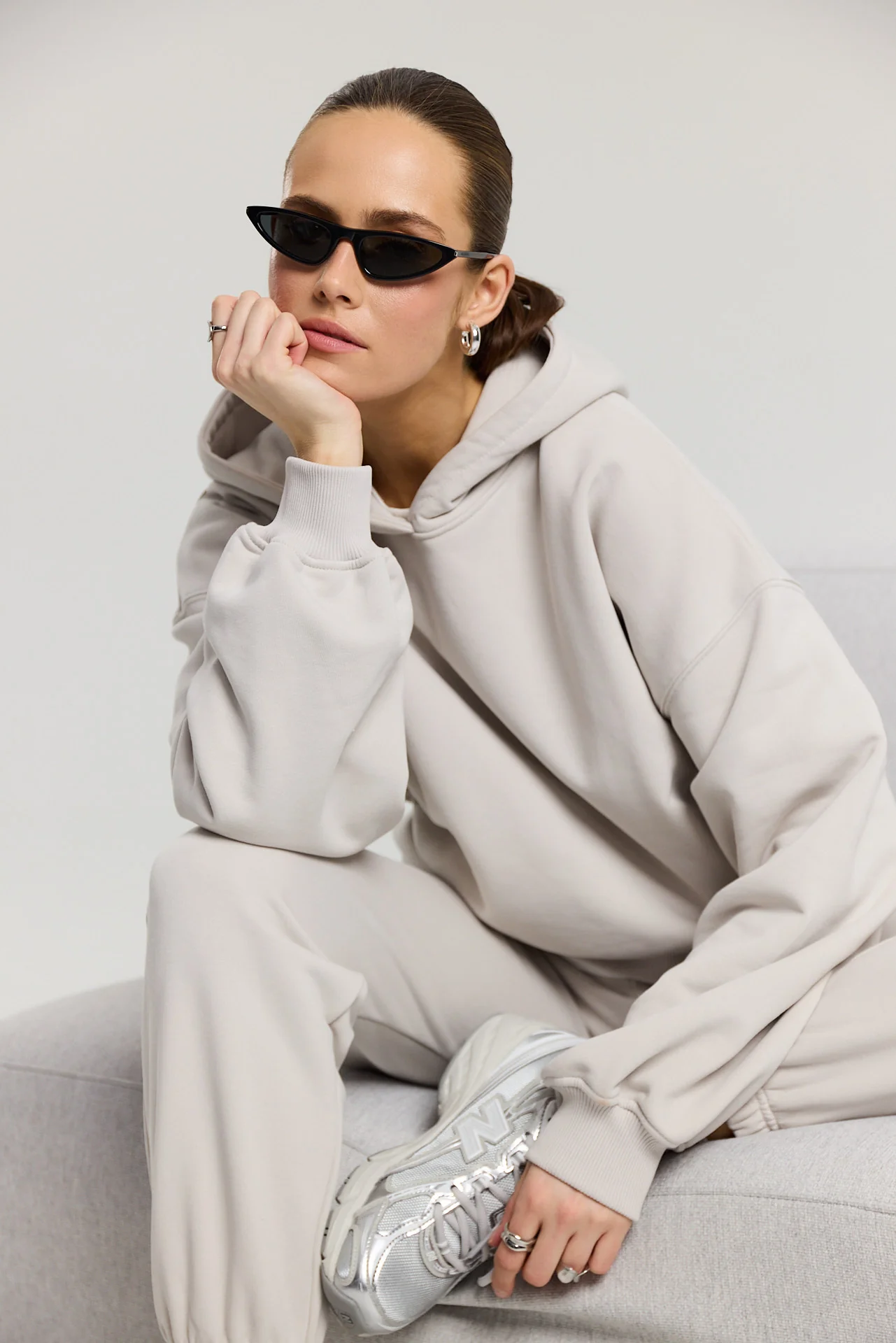 Bluza Boyfriend Hoodie almond milk - Image 18