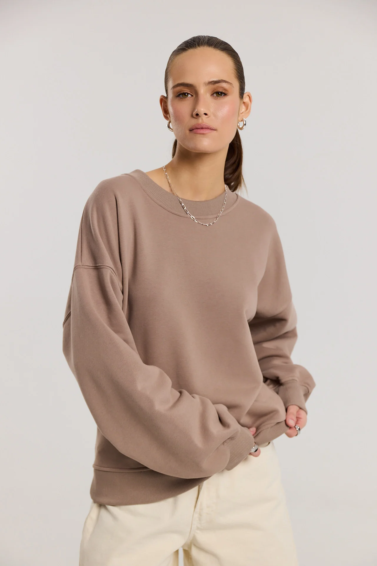 Bluza Boyfriend latte - Image 11