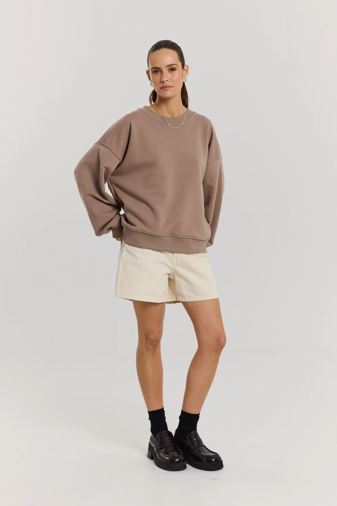 Bluza Boyfriend latte - Image 8