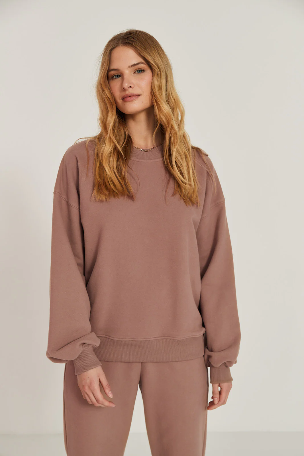 Bluza Boyfriend mocca mousse - Image 7