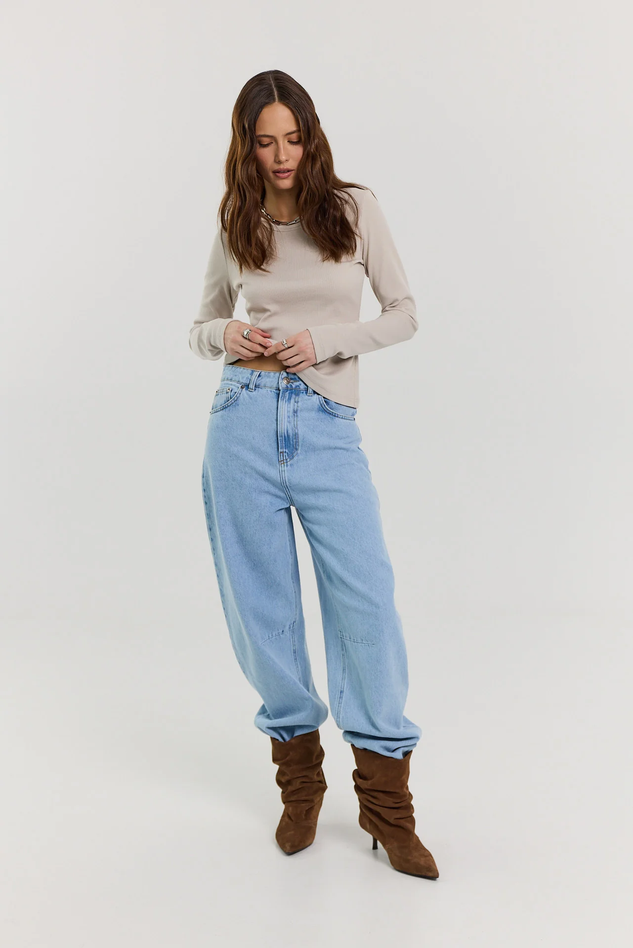 Jeansy Barrel light blue - Image 6