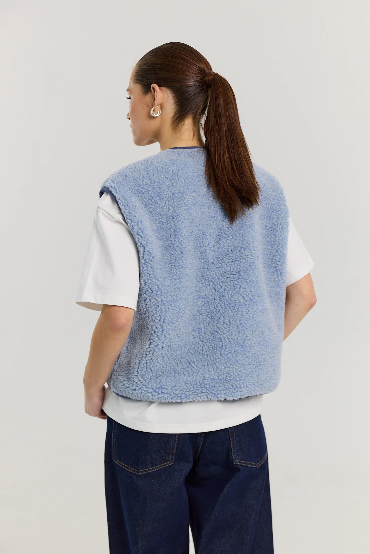 Kamizelka Eliot merino powder blue - Image 11