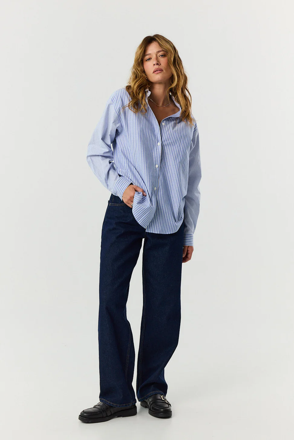Koszula Agnes blue stripes - Image 3
