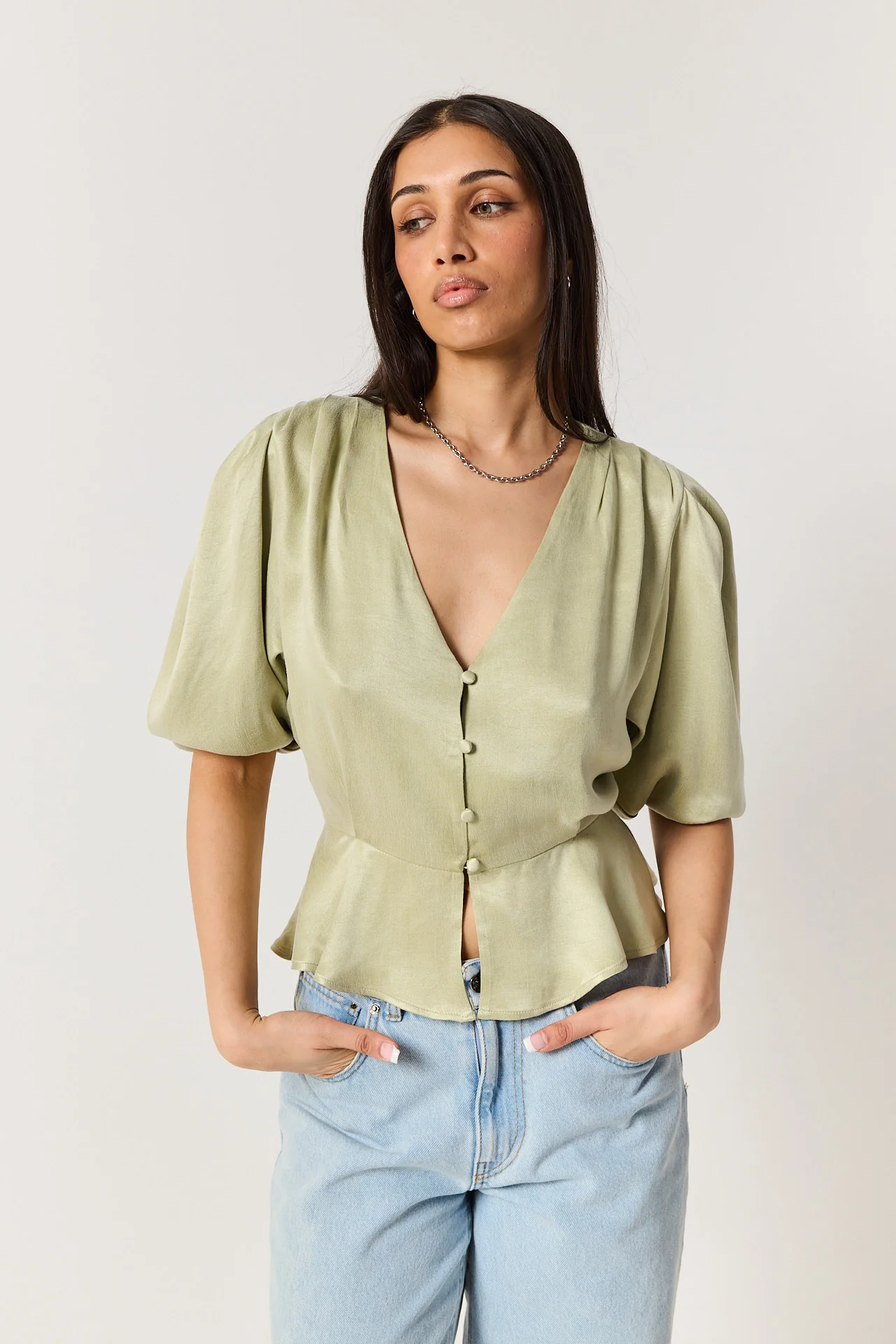 Koszula Margot pale green