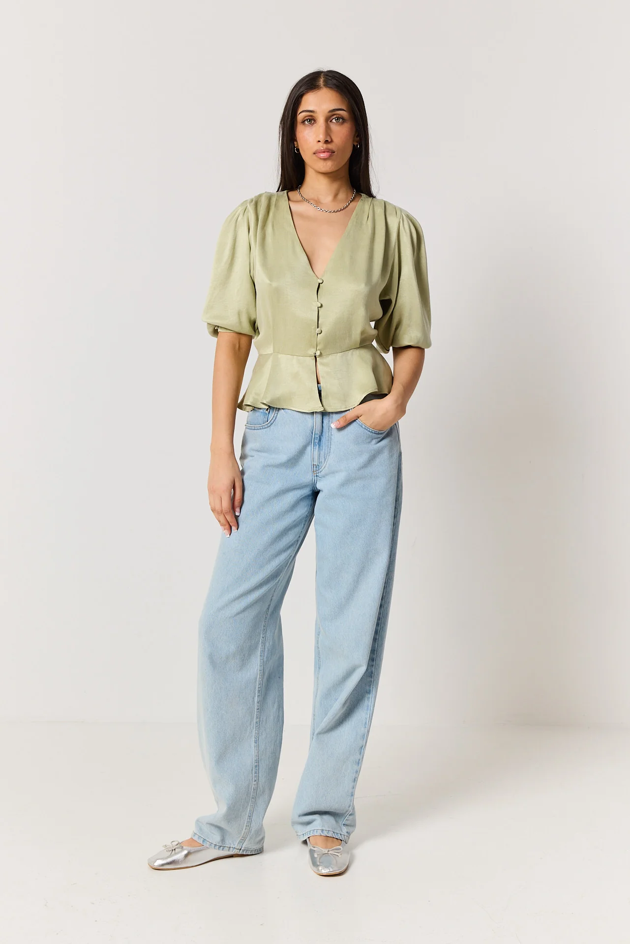 Koszula Margot pale green - Image 2