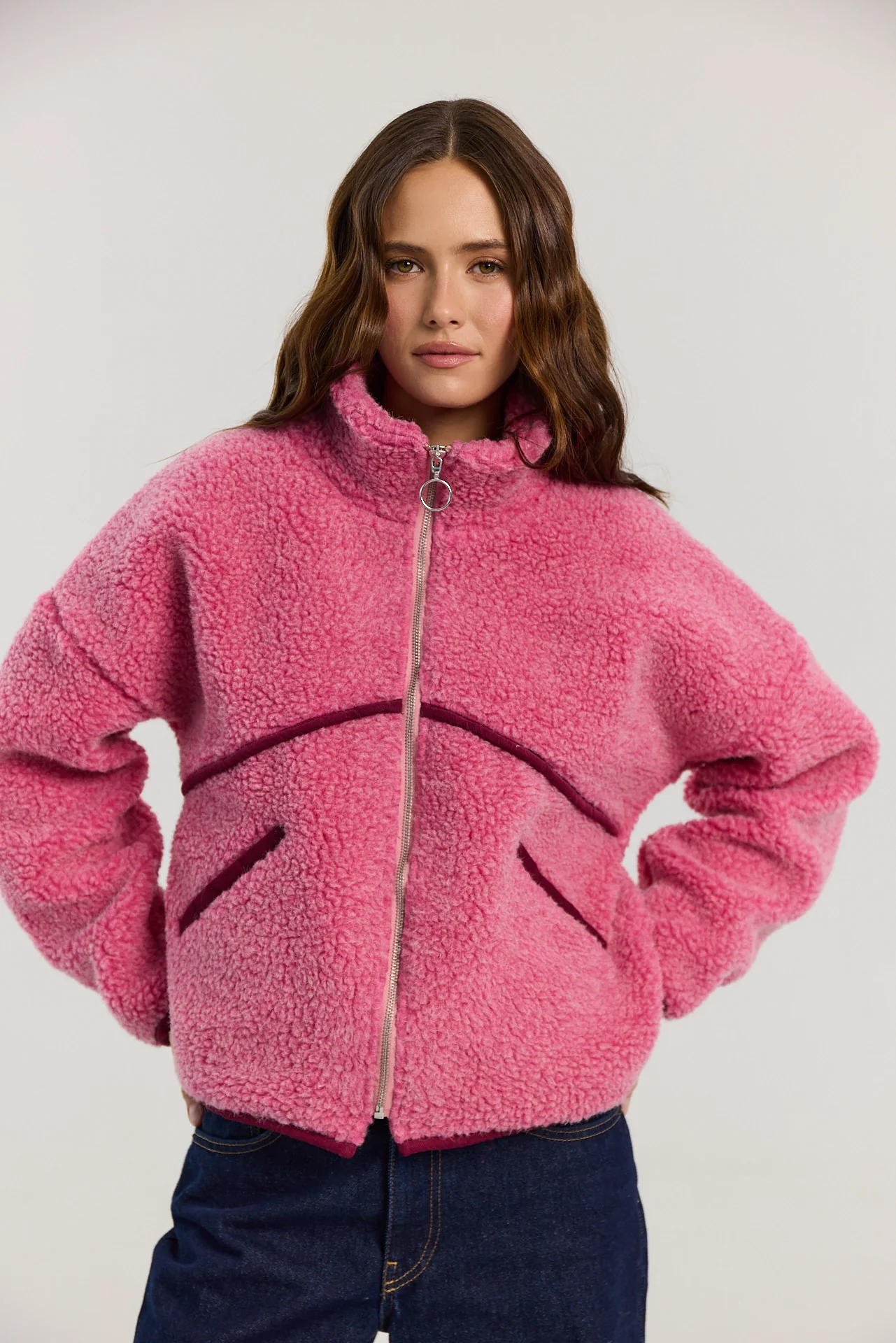 Kurtka Erin merino pink - Image 15
