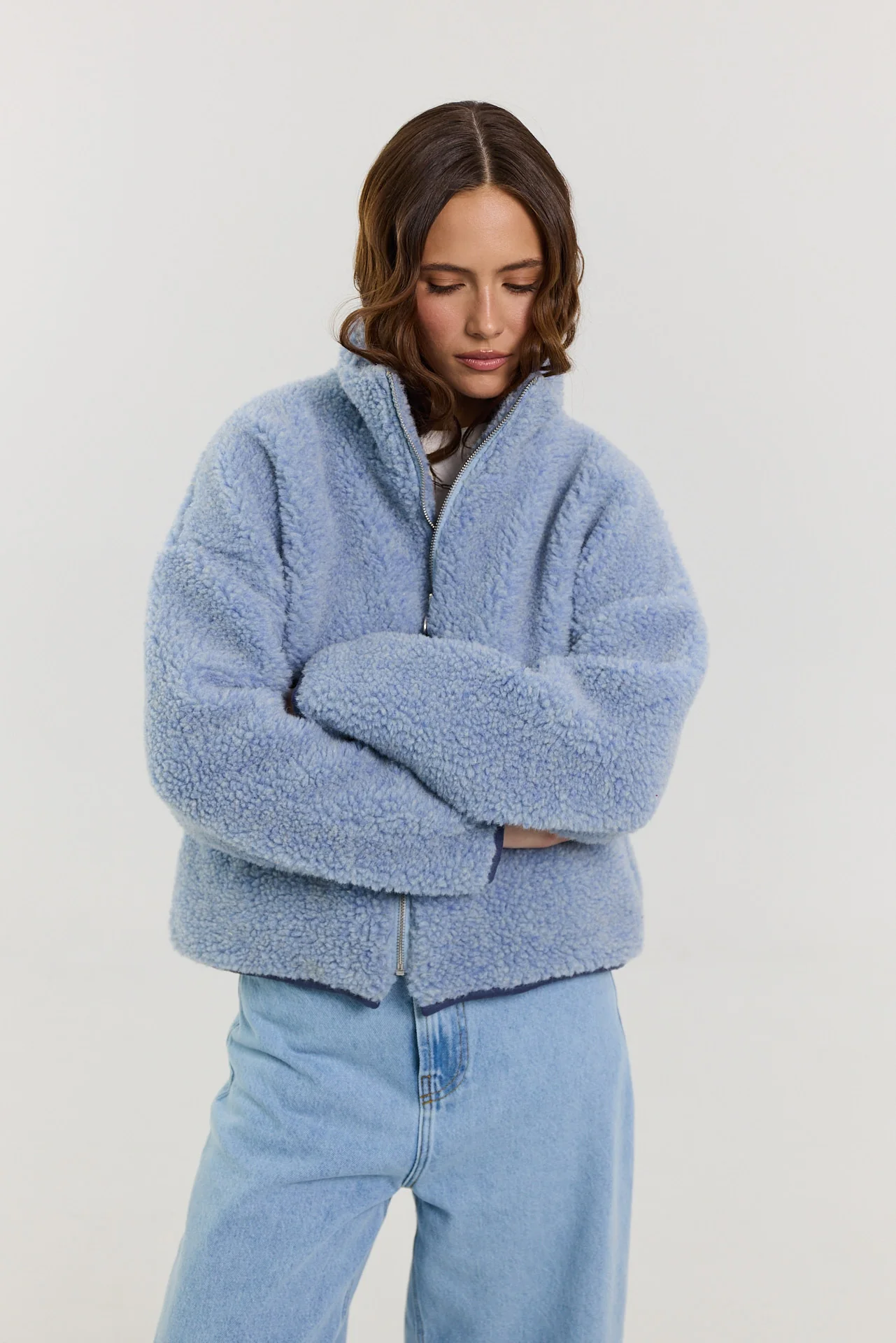 Kurtka Erin merino powder blue - Image 10