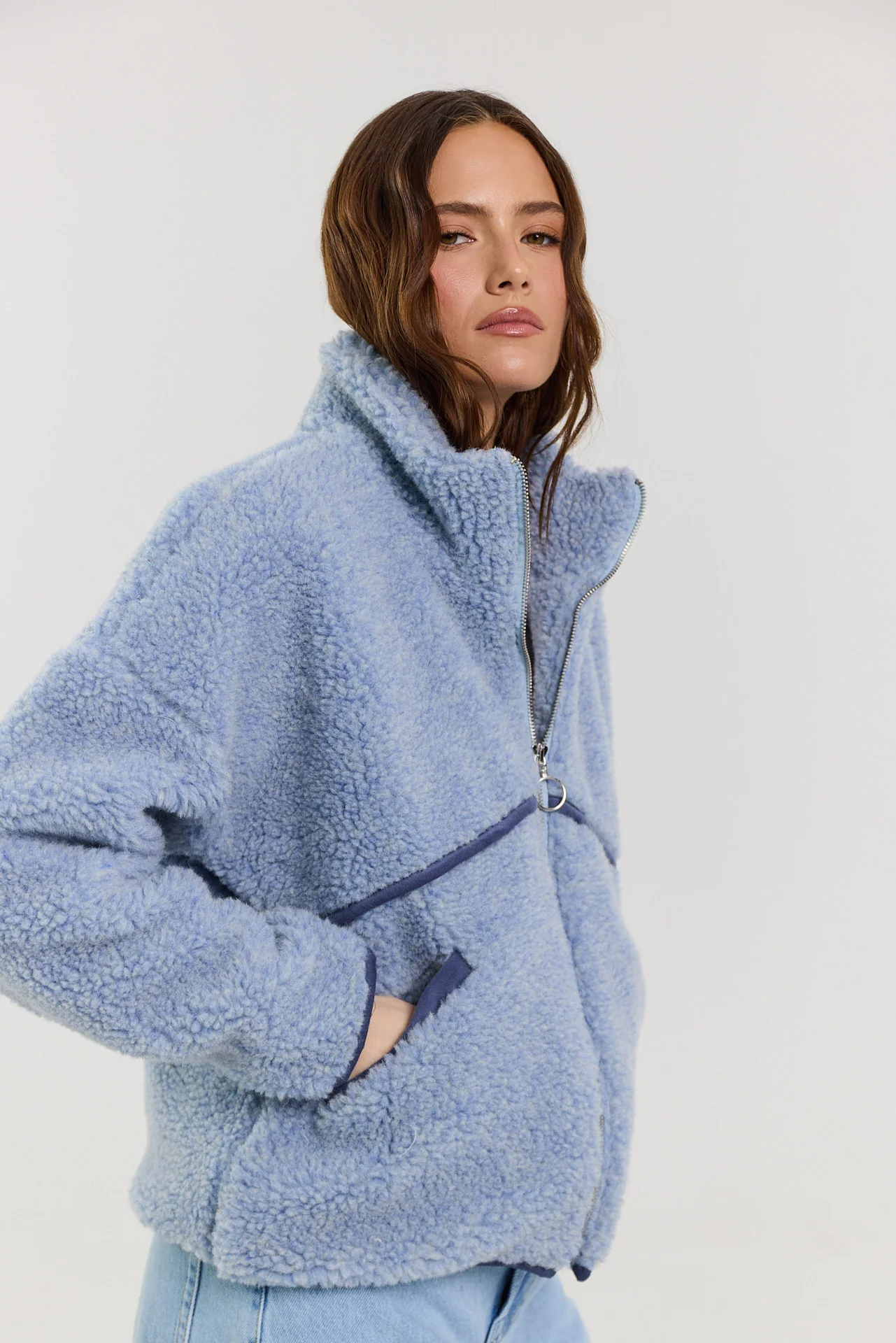 Kurtka Erin merino powder blue - Image 11