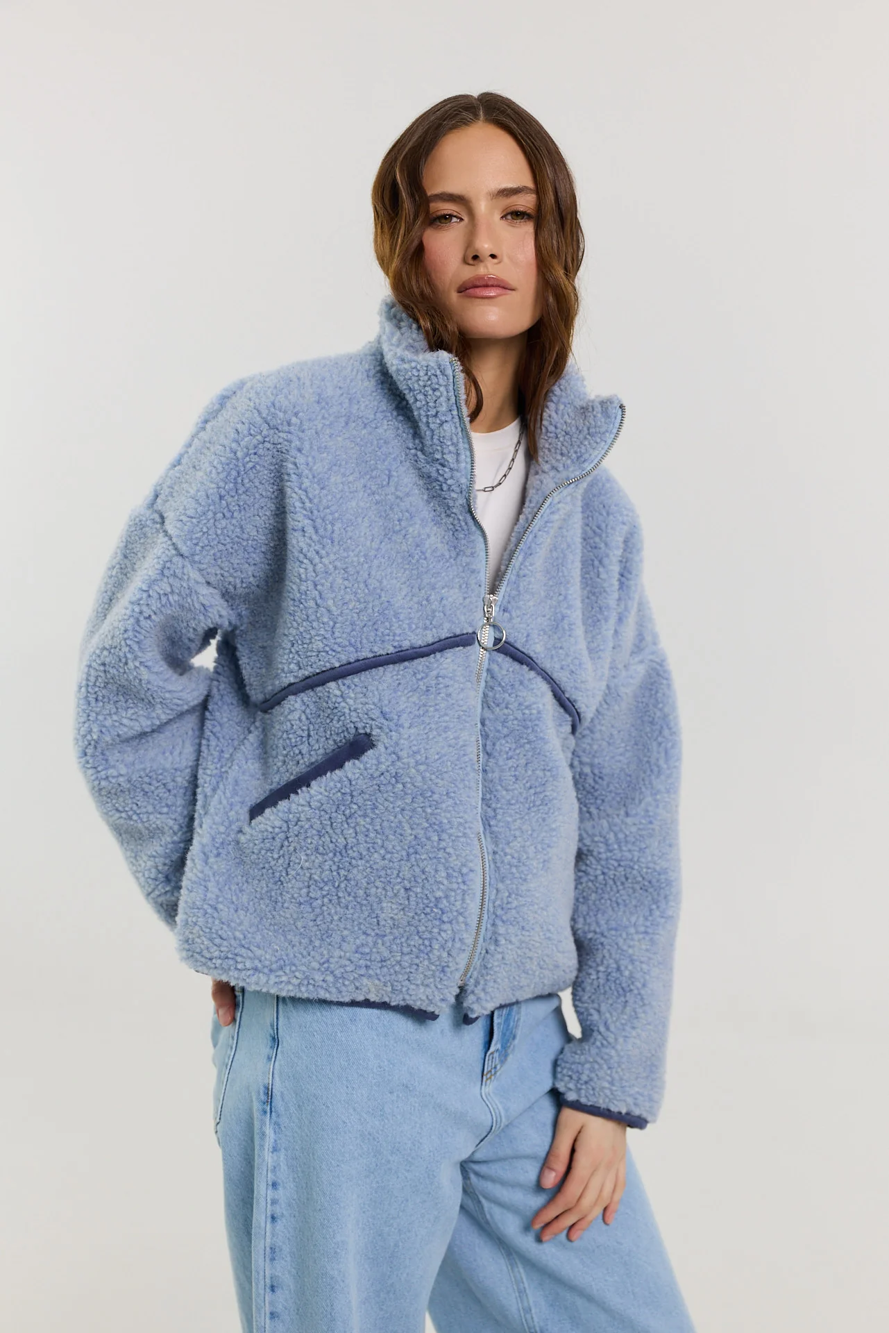 Kurtka Erin merino powder blue - Image 12