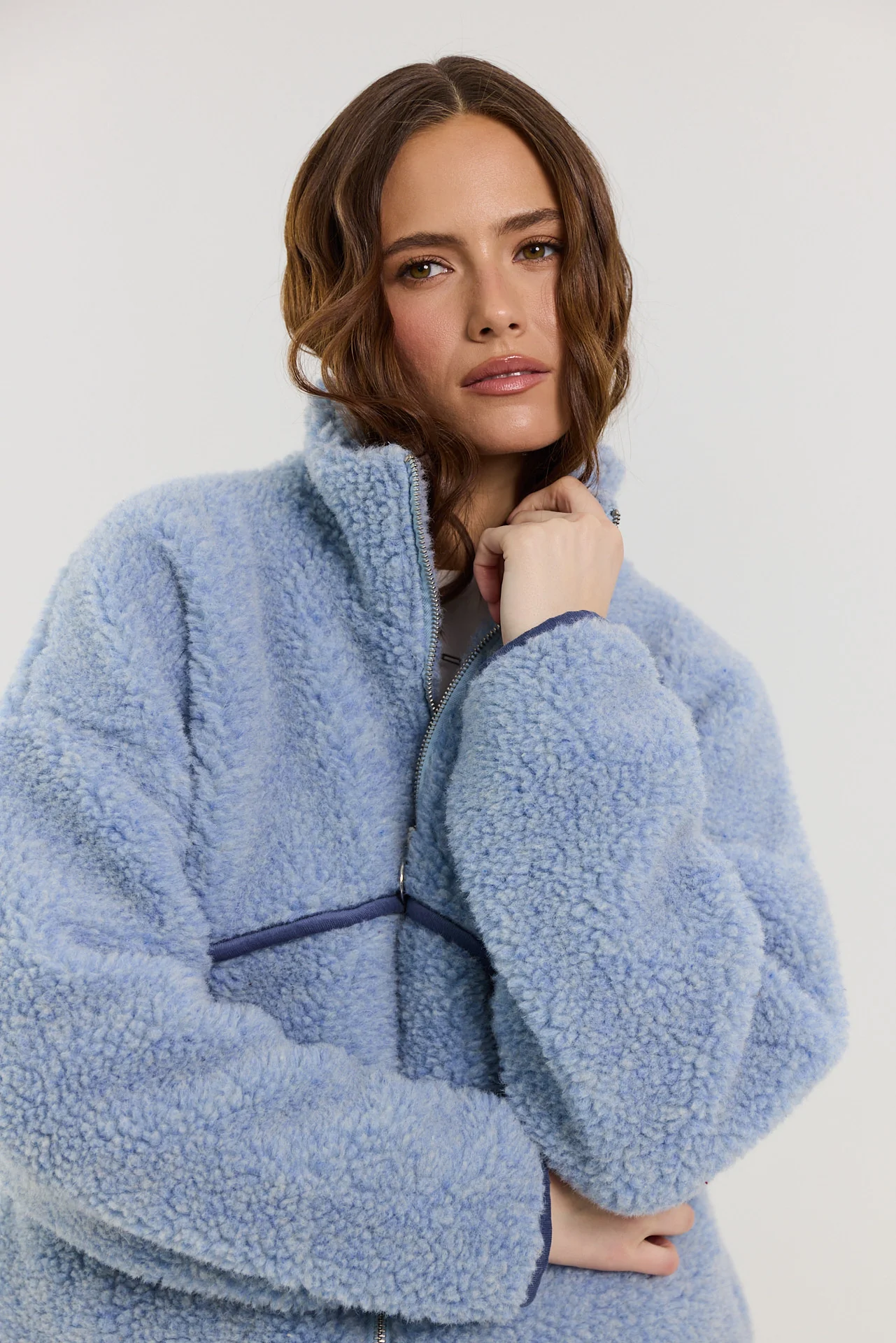 Kurtka Erin merino powder blue - Image 4
