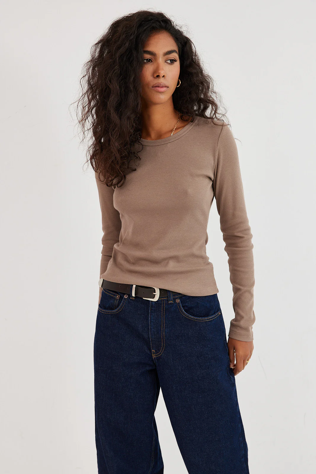 Longsleeve Bamboo cappuccino - Image 3