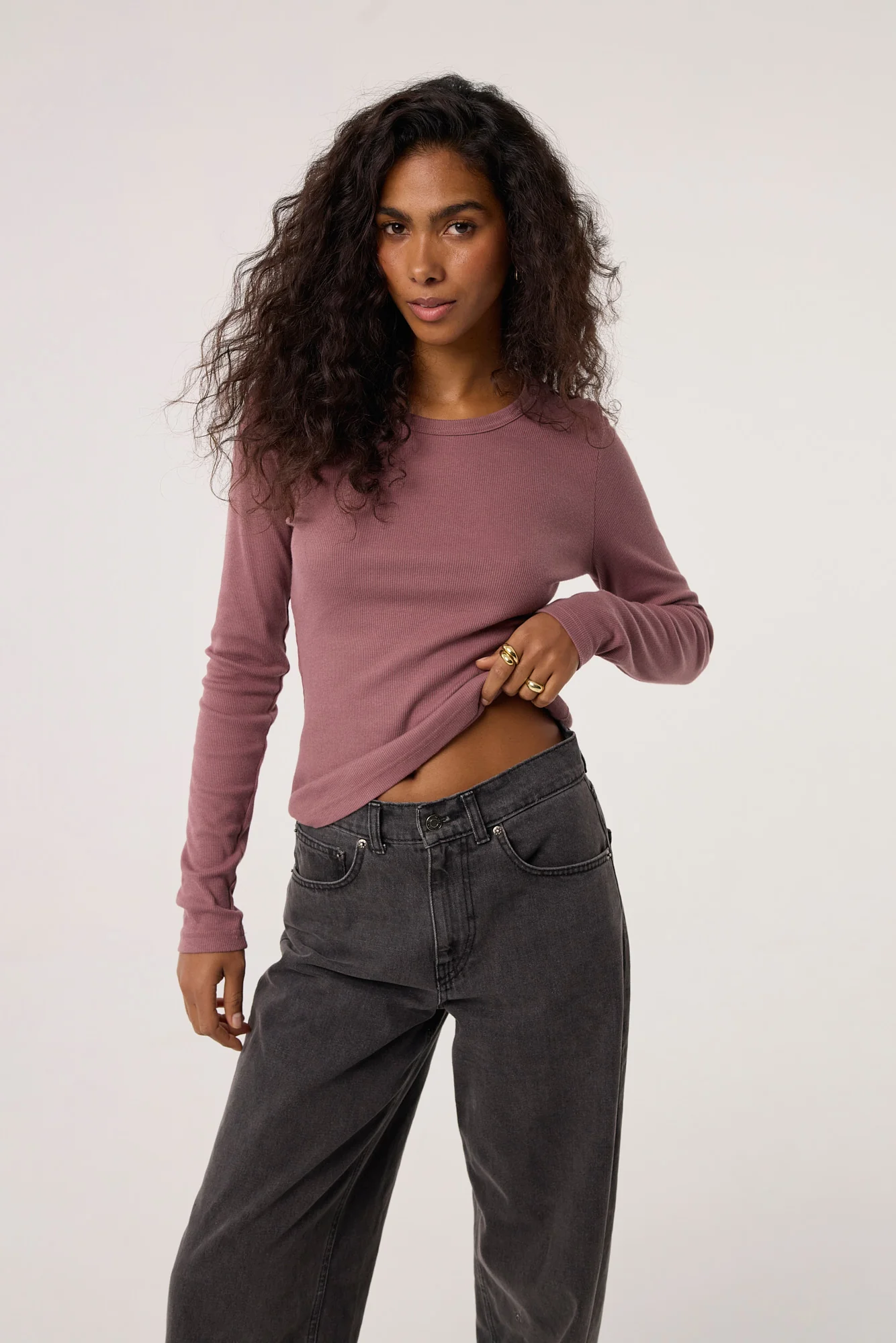 Longsleeve Bamboo dusty pink - Image 11