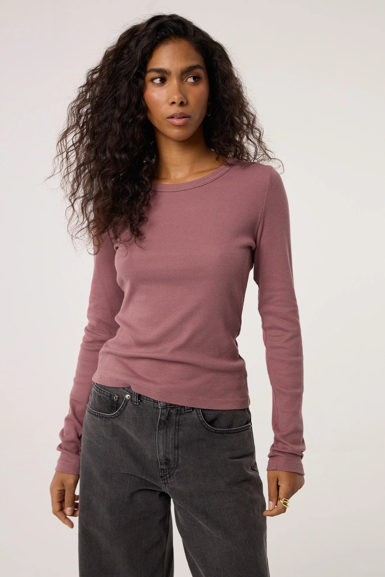 Longsleeve Bamboo dusty pink - Image 5
