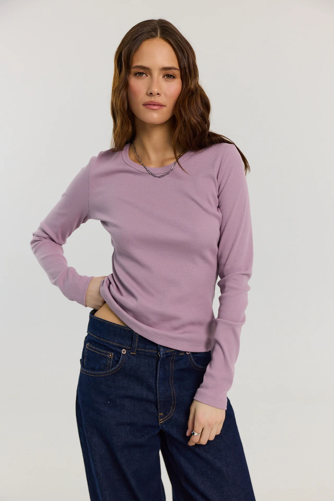 Longsleeve Bamboo lilac - Image 4