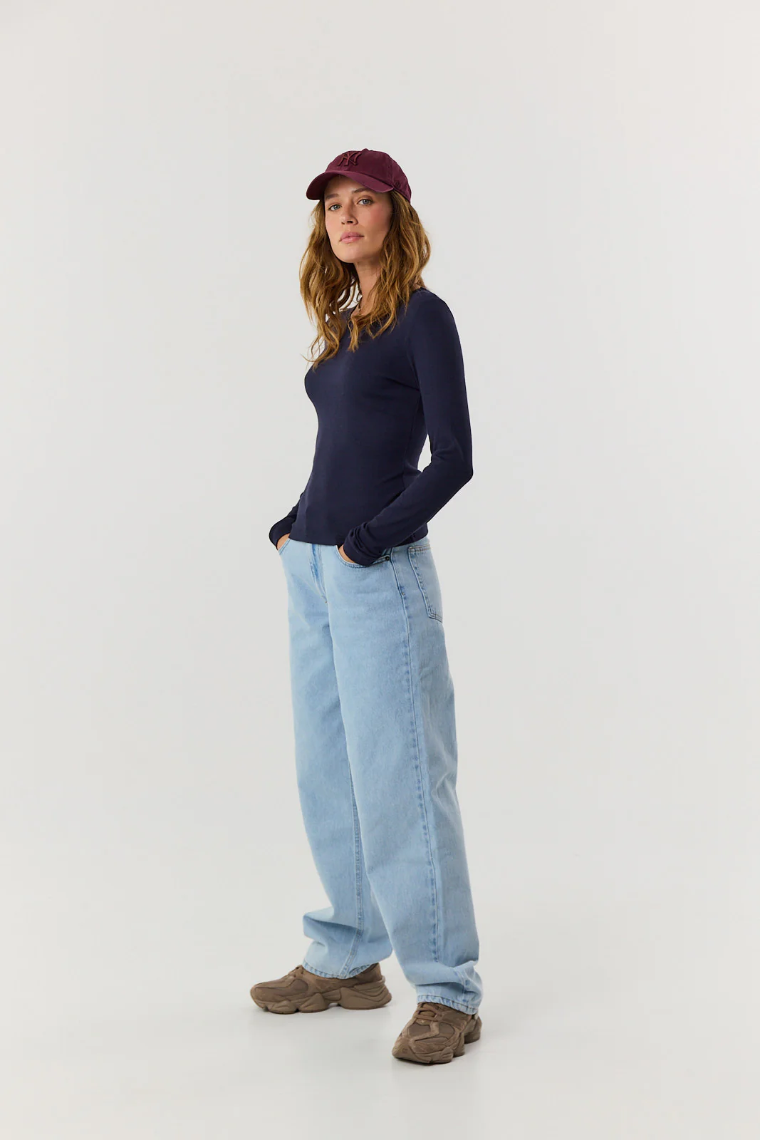 Longsleeve Bamboo navy - Image 7