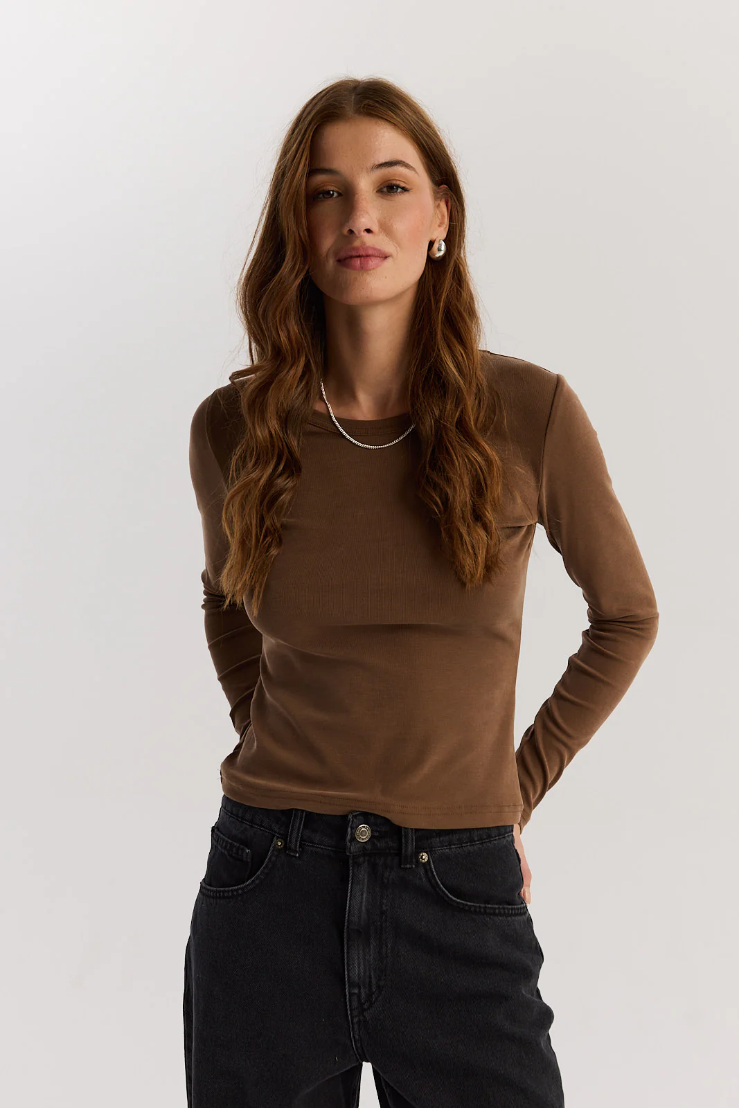 Longsleeve Bowie mocca mousse - Image 3