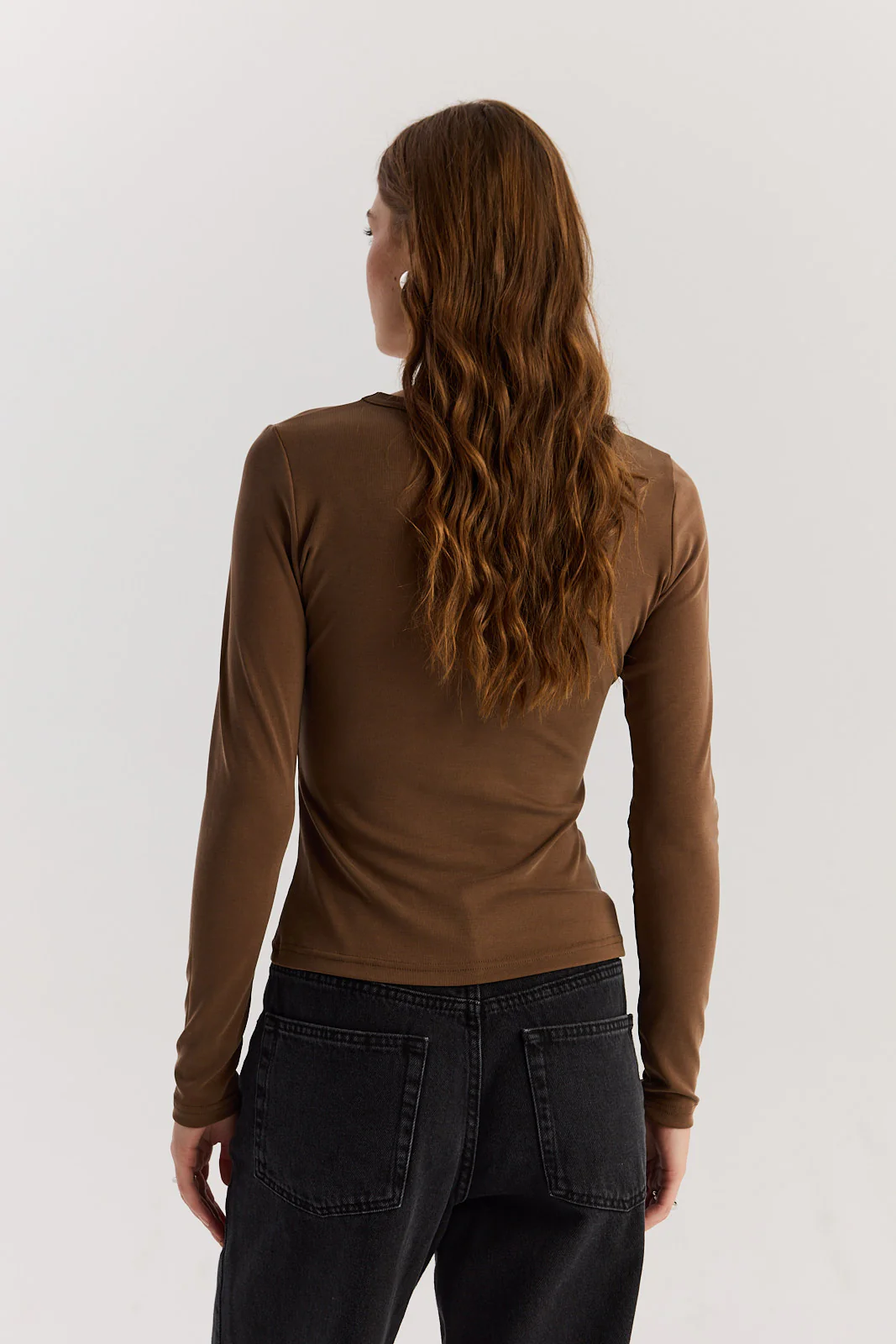 Longsleeve Bowie mocca mousse - Image 7