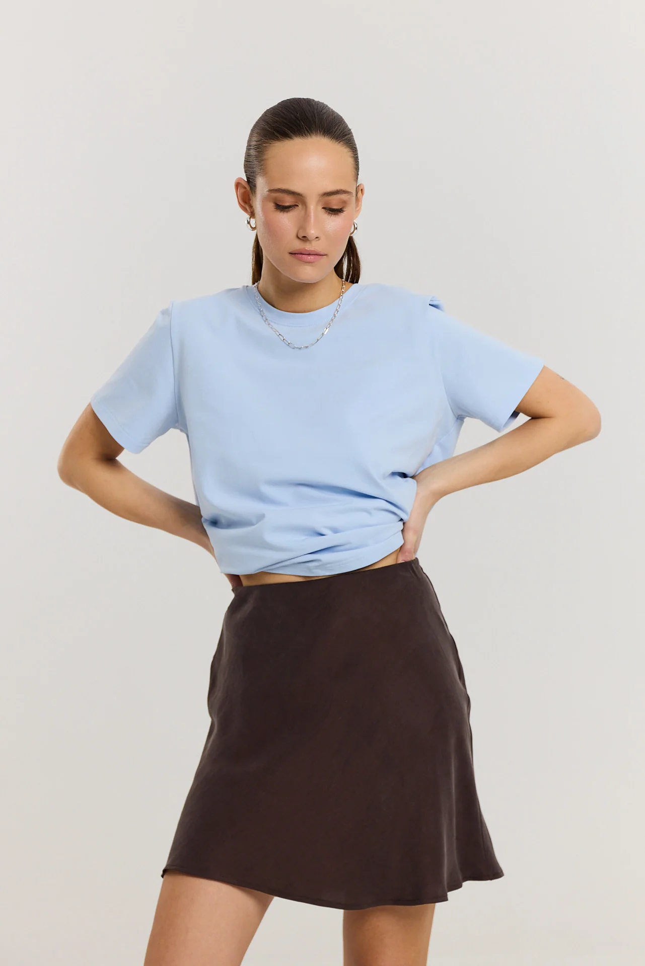 Spódnica Petra short dark chocolate - Image 3