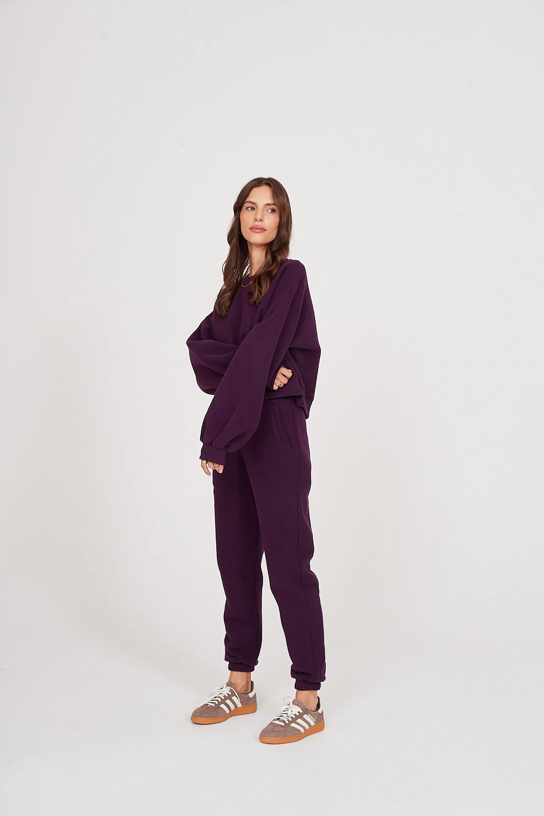 Spodnie dresowe plum - Image 5