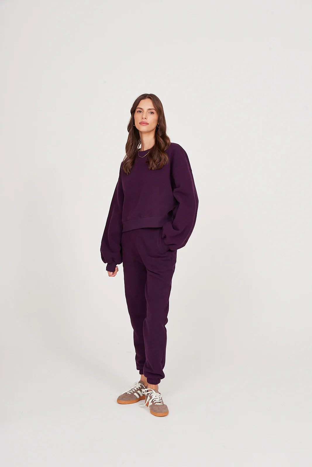 Spodnie dresowe plum - Image 7