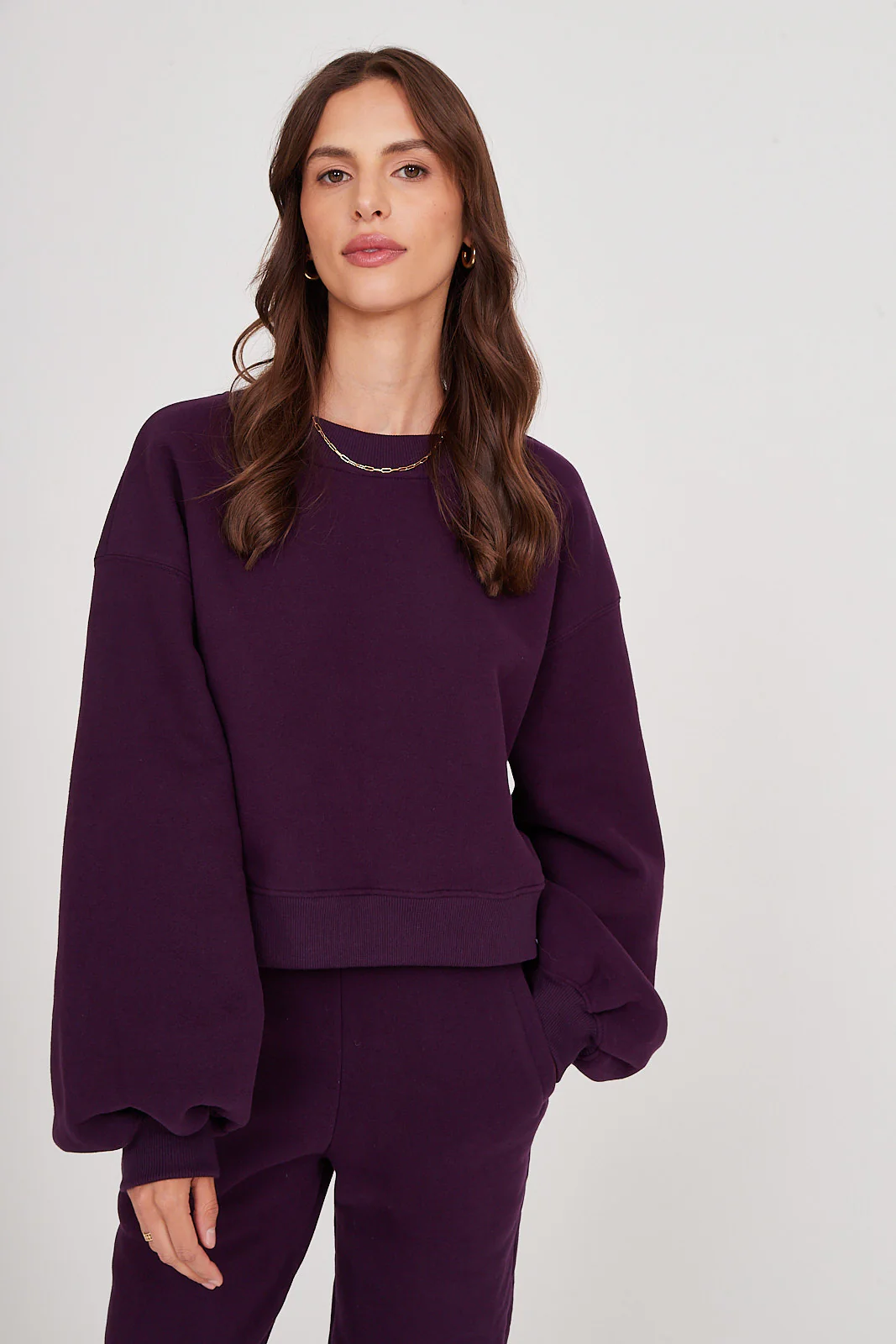 Spodnie dresowe plum - Image 8