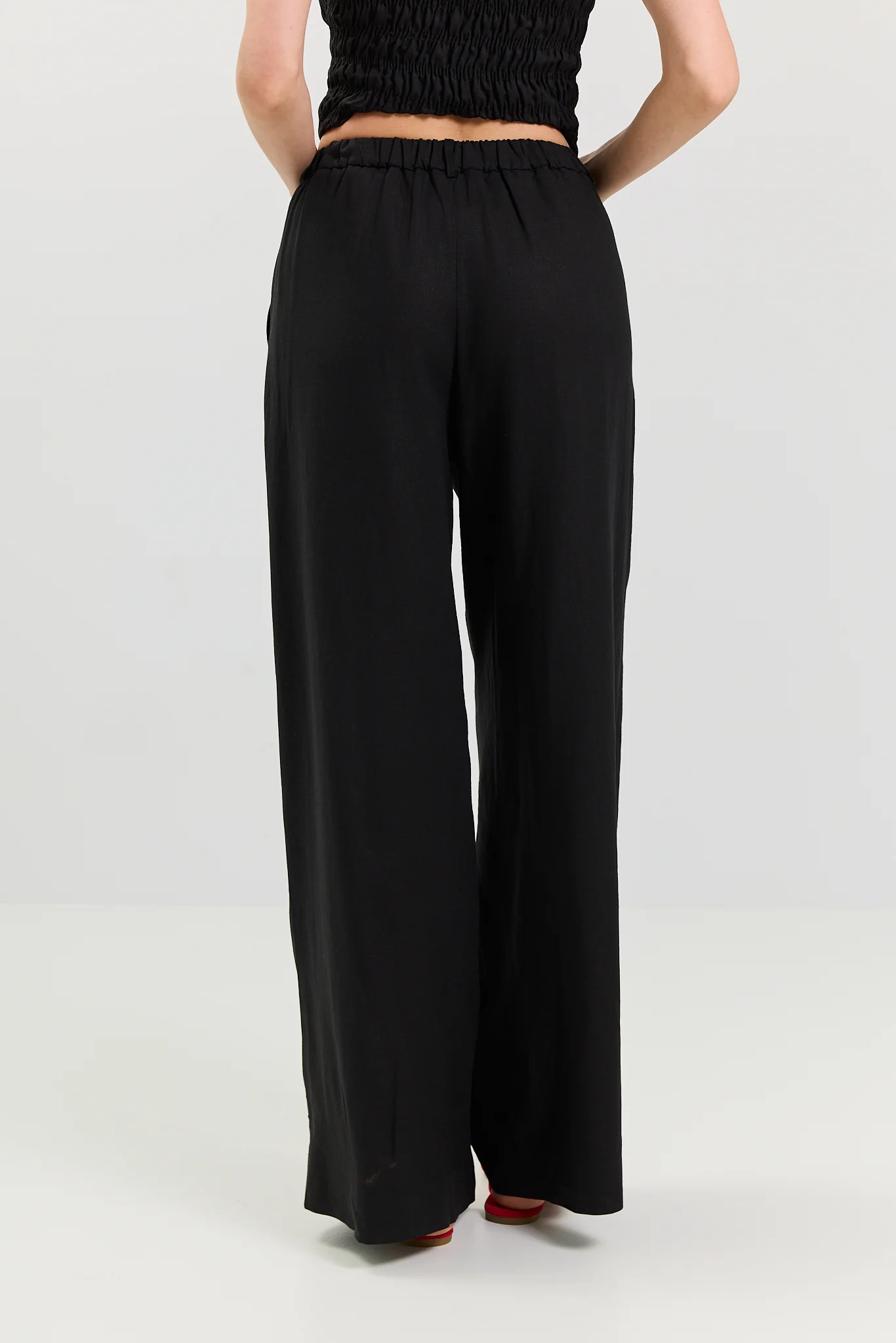 Spodnie Palazzo linen black - Image 9