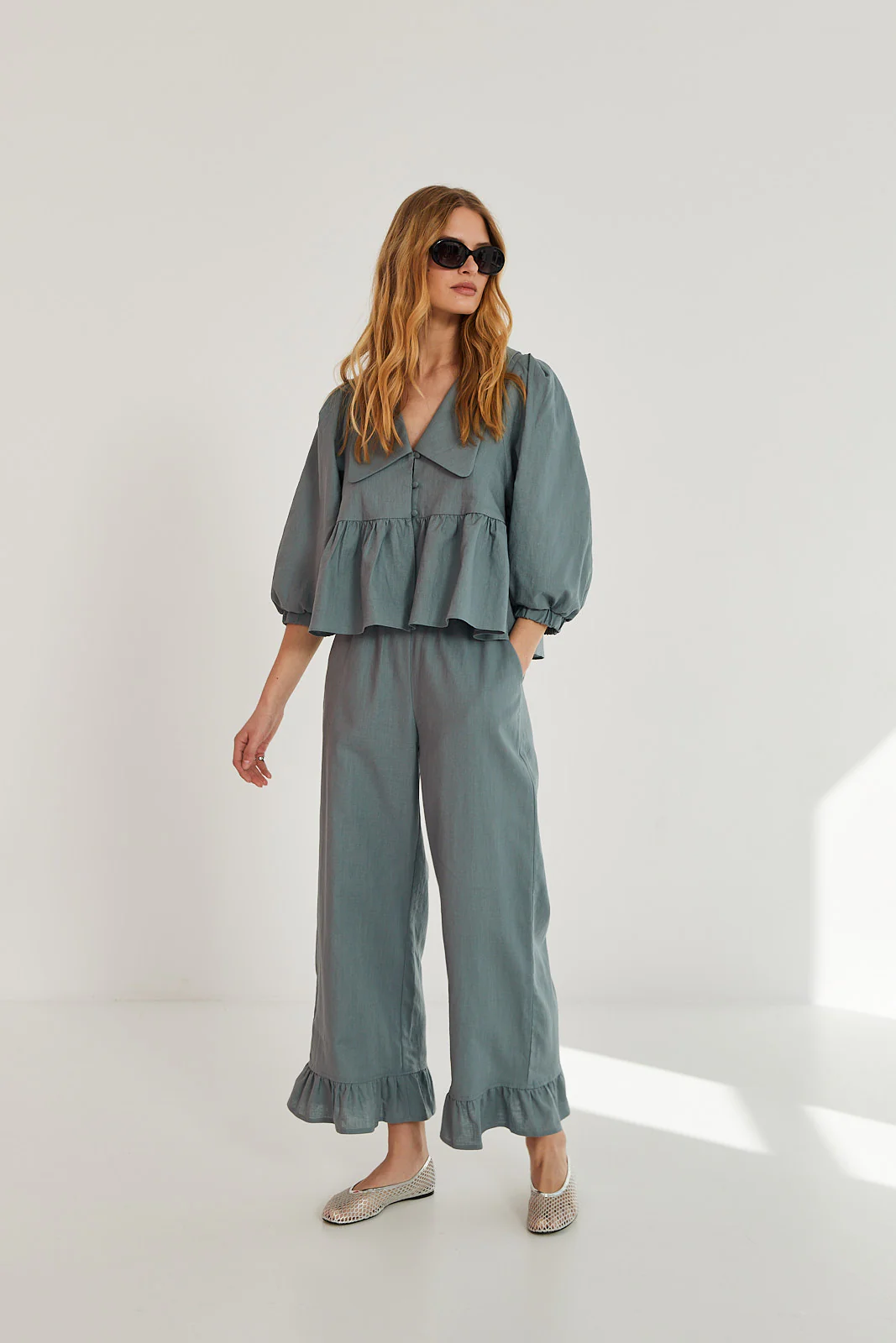 Spodnie Penny sea green - Image 3