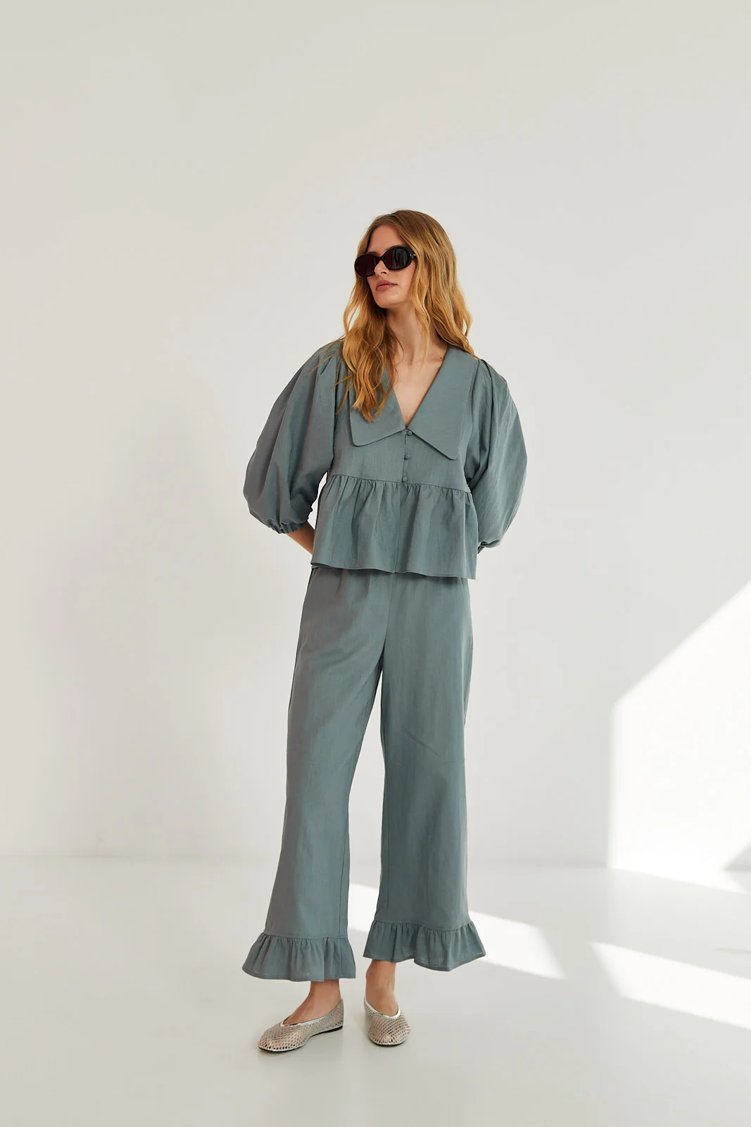 Spodnie Penny sea green - Image 4