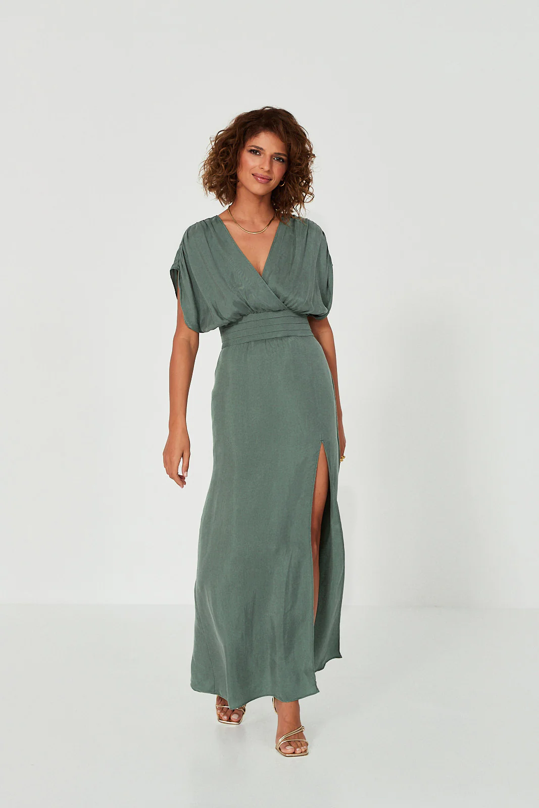 Sukienka Jacqueline bottle green - Image 12