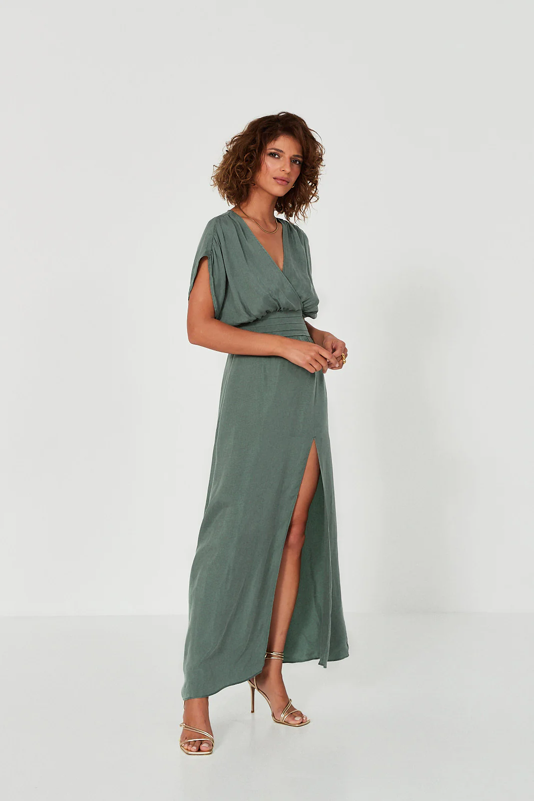 Sukienka Jacqueline bottle green - Image 5