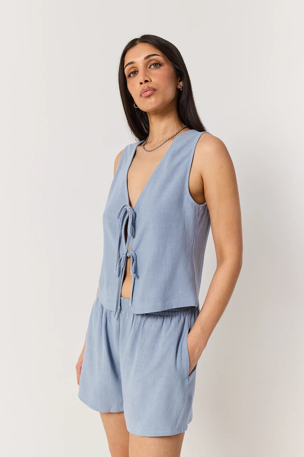 Szorty Lynn powder blue - Image 4