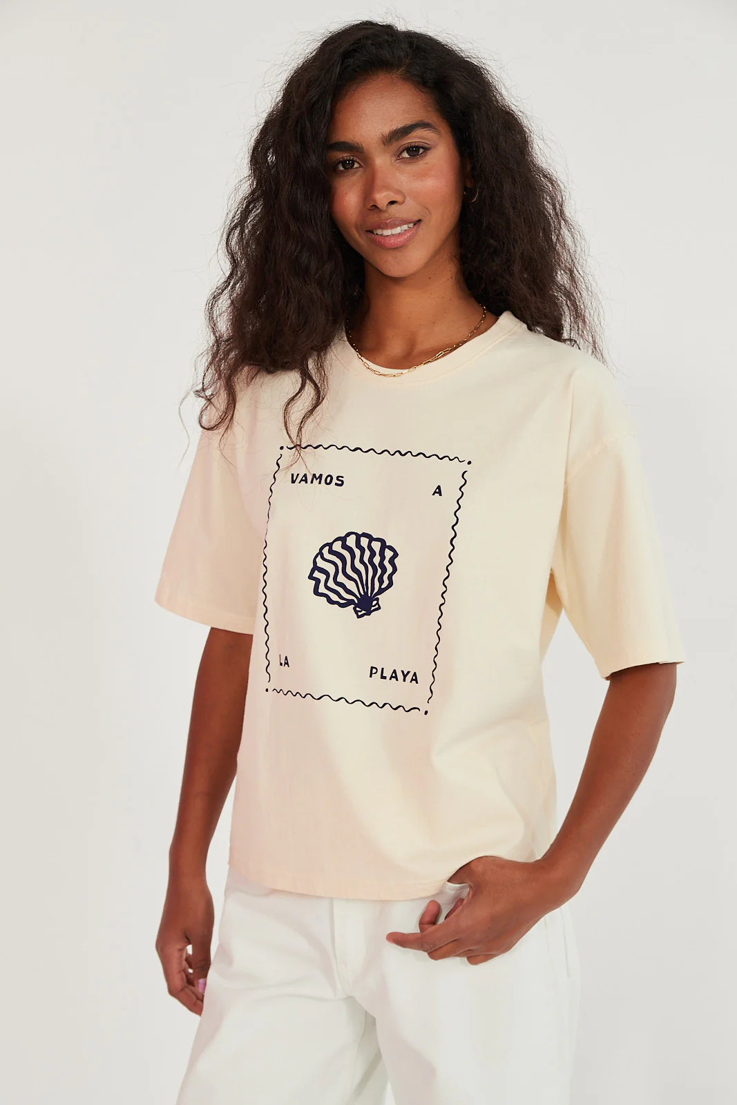 T-shirt Vamos a la playa butter - Image 8