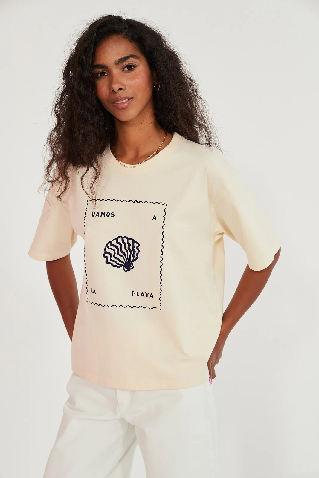 T-shirt Vamos a la playa butter - Image 9