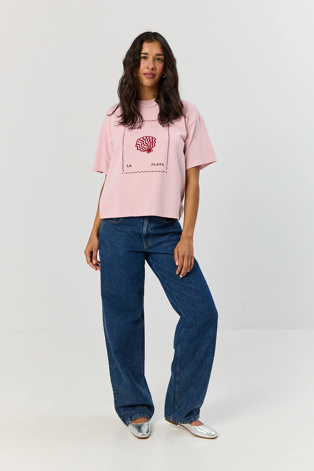 T-shirt Vamos a la playa smoky pink - Image 8