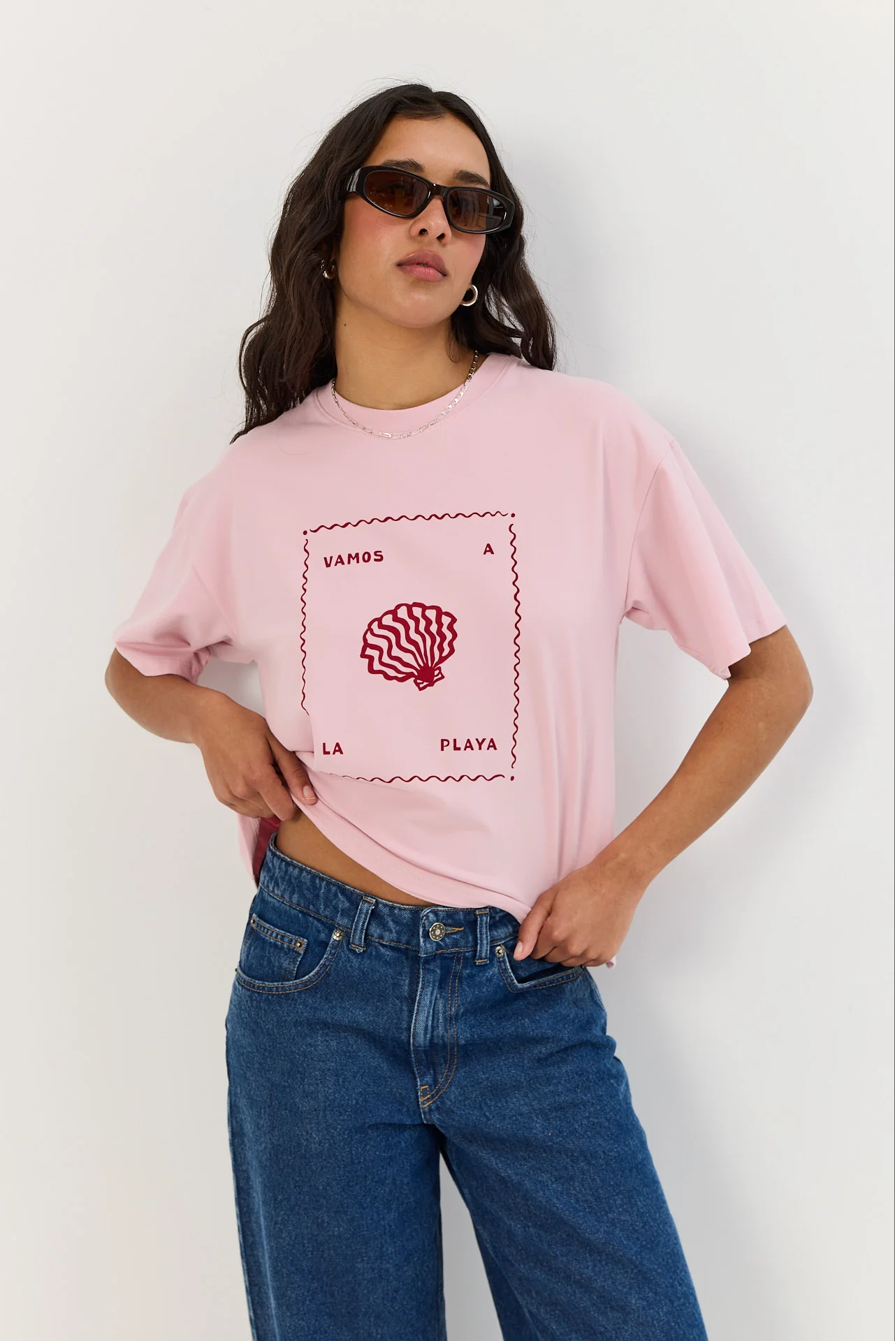 T-shirt Vamos a la playa smoky pink - Image 9