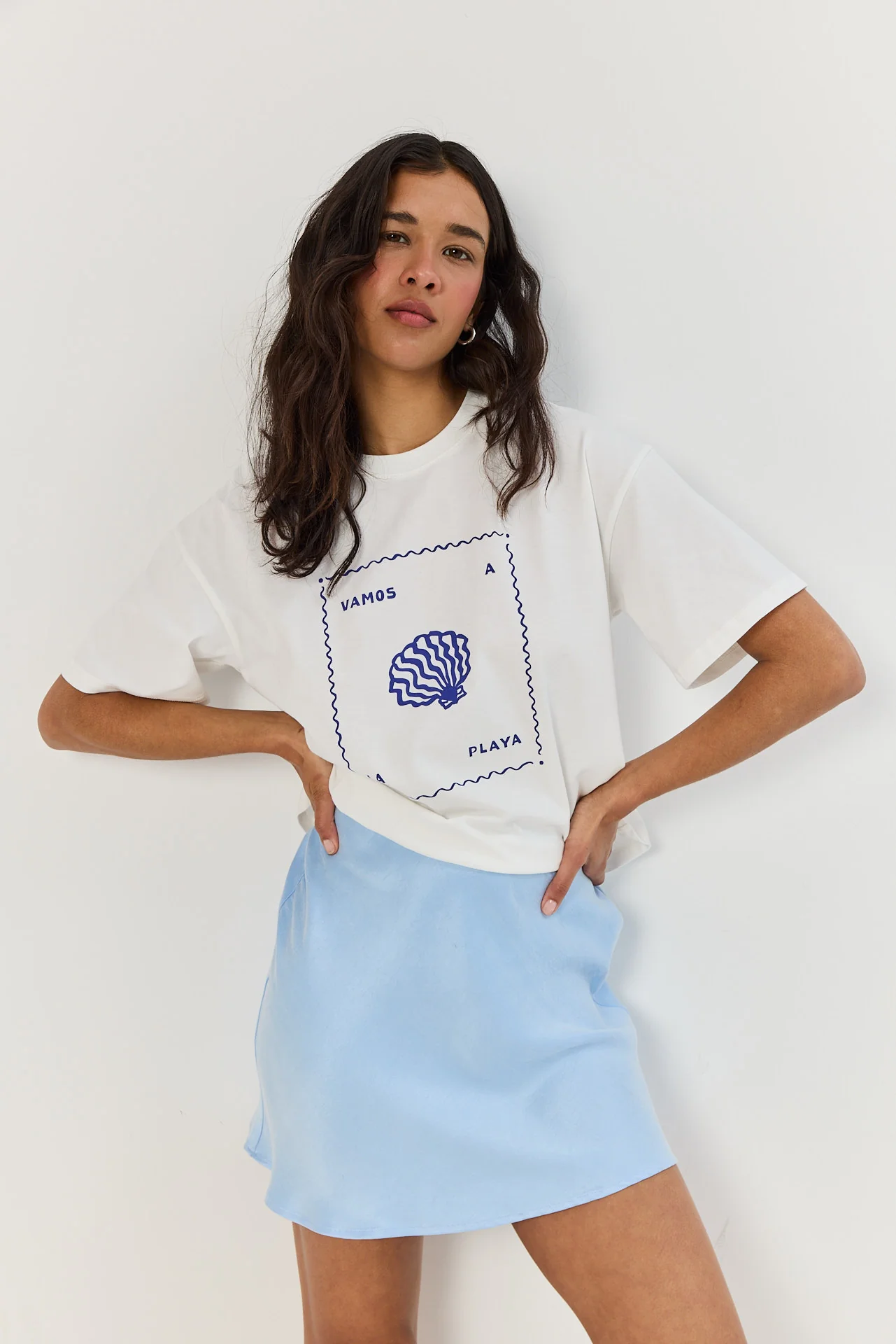 T-shirt Vamos a la playa white - Image 4