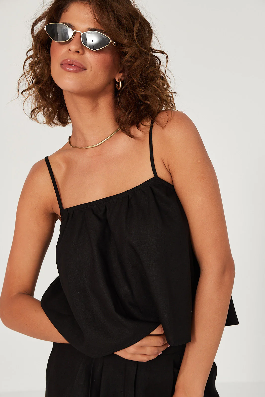 Top Ellie linen black - Image 10