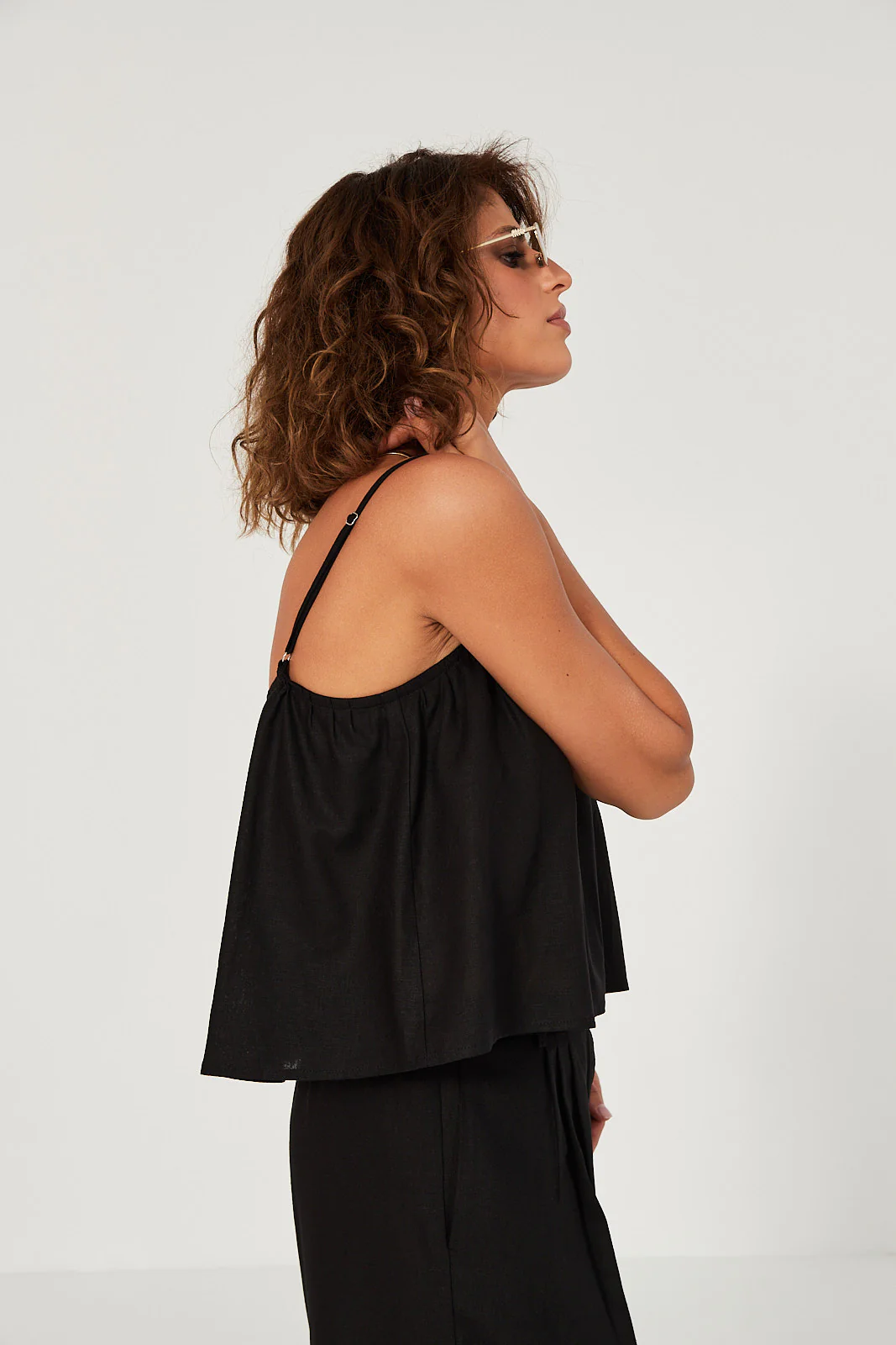 Top Ellie linen black - Image 12