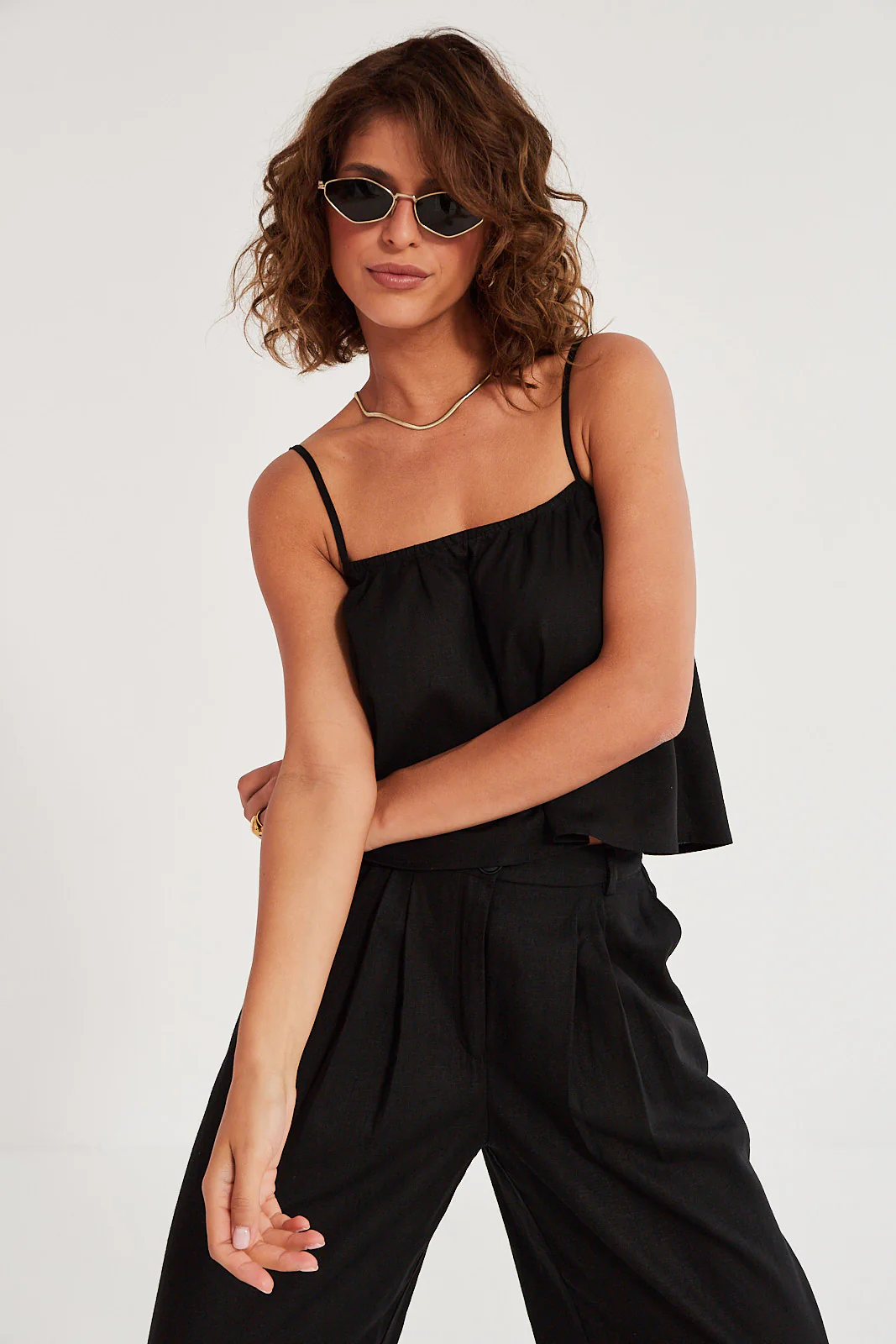Top Ellie linen black - Image 14