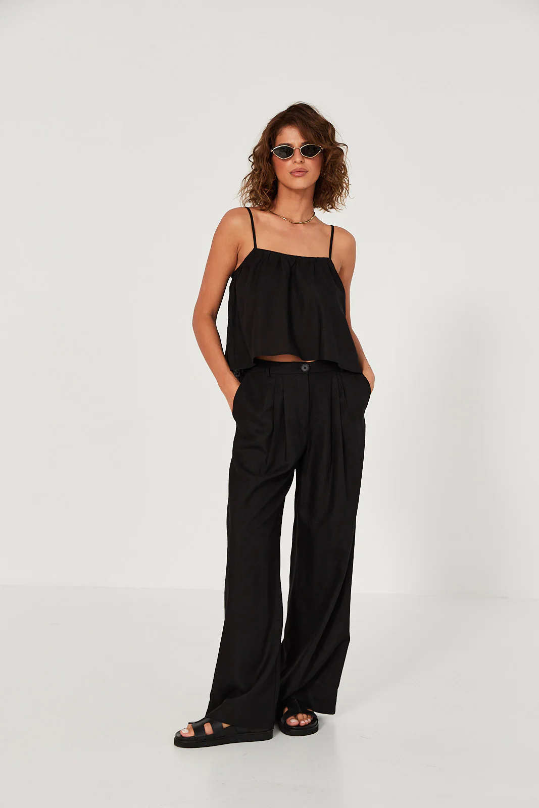 Top Ellie linen black - Image 4